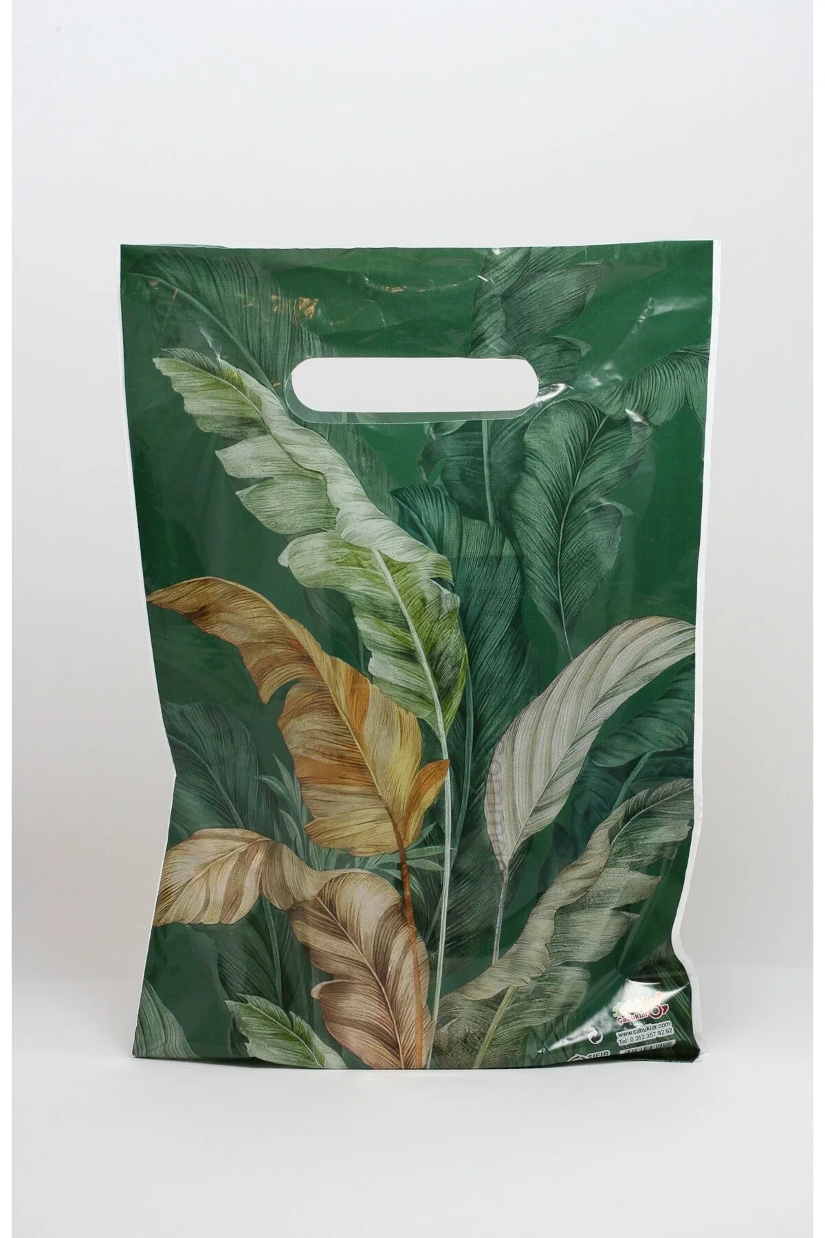 Eczane Poşeti Bio Yeşil Çiçek (22x32 cm) - 100 Adet